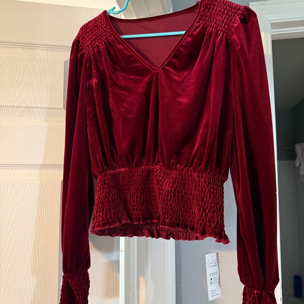 Velvet top